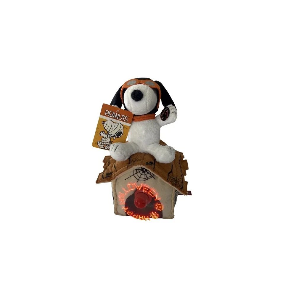 Peanuts Snoopy Ace Halloween Flying Doghouse Animated Musical Light Up